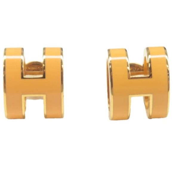 Hermes Jewelry - 100% Authentic Hermes Pop H Enamel Stud Earrings